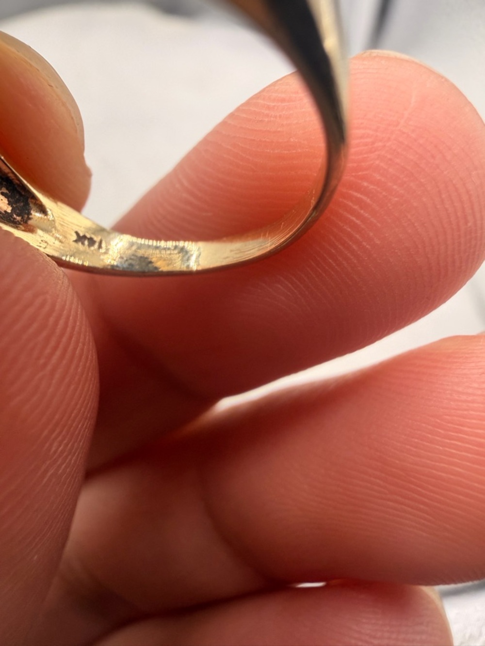 14k Yellow Gold Vintage Onyx Ring Size 7. - Picture 4 of 14